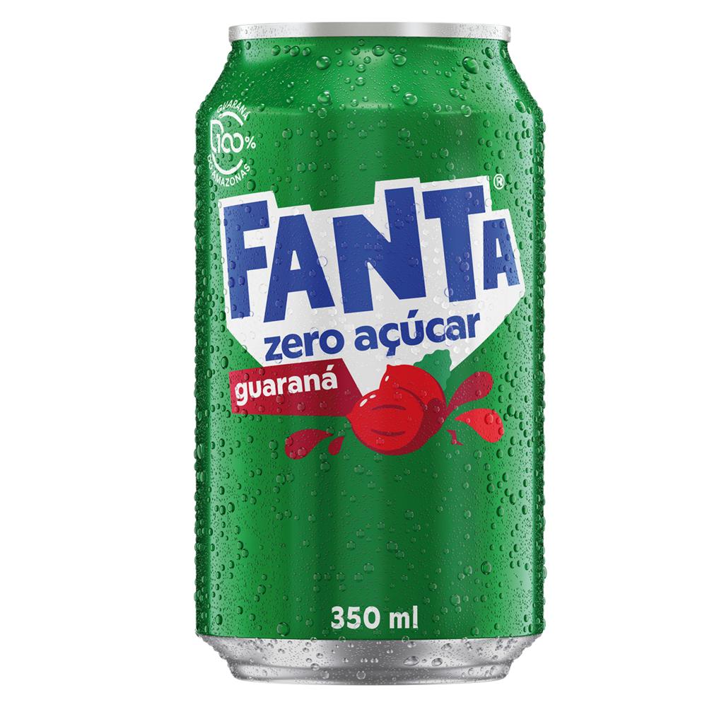 Fanta Guarana Zero Lata 350ml
