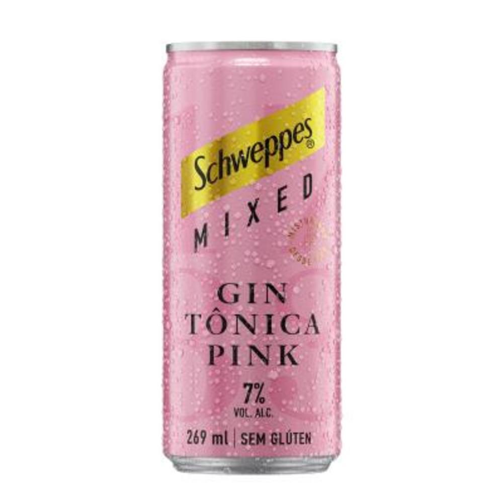 Schweppes Gin Tonica Pink Lata 269ml