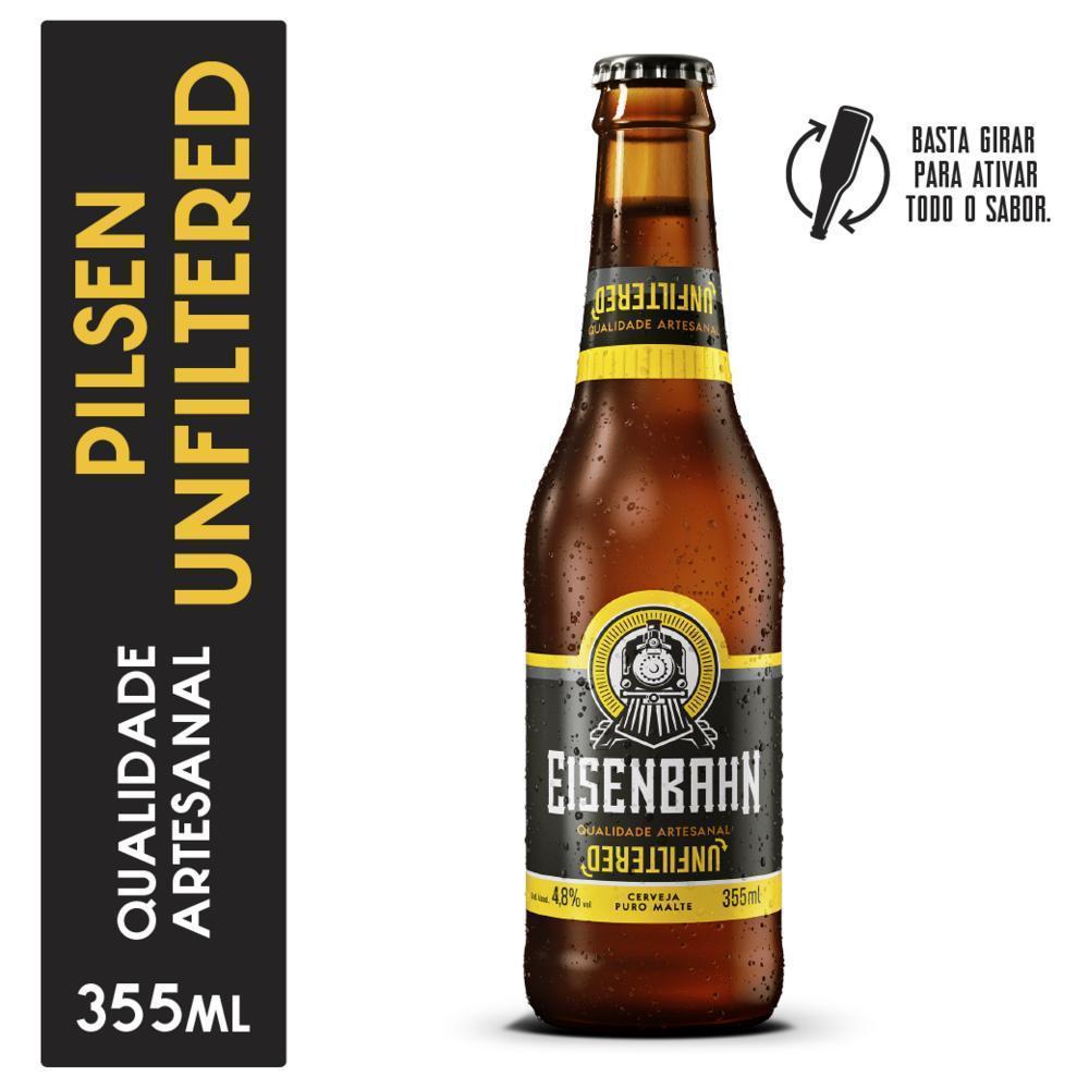 Cerveja Eisenbahn Pilsen Unfiltered Long Neck 355ml