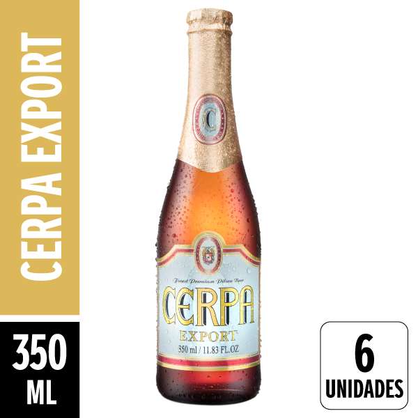 Cerpa Export Long Neck 350ml Pack 6 Unidades