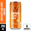 Chá Mate Leão com Limão com Gás 290ml Pack 6 Unidades