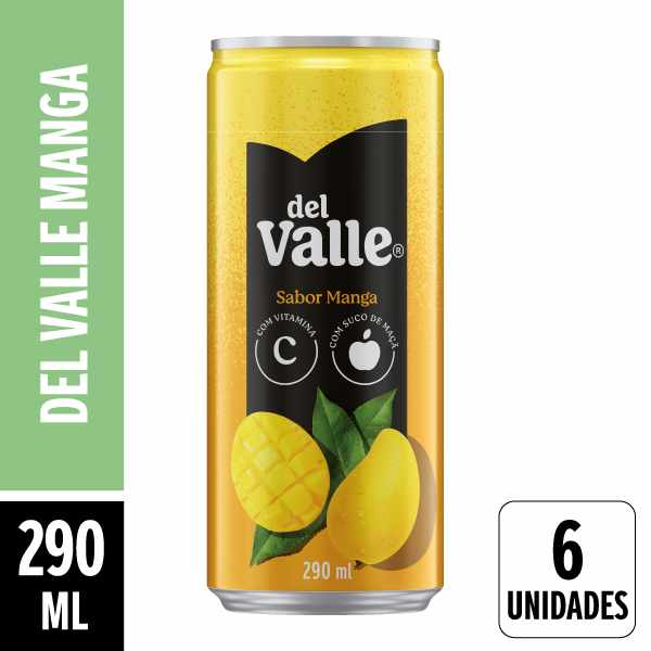 Del Valle Nectar Manga Lata 290ml Pack 6 Unidades
