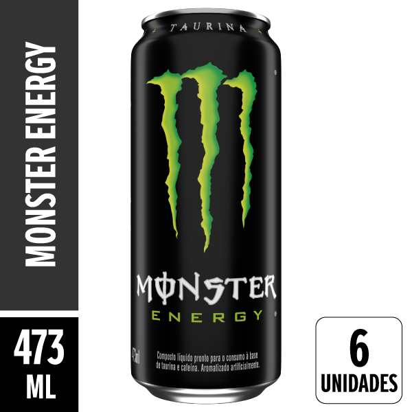 Energético Monster Energy 473ml Pack 6 Unidades