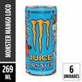 Energético Monster Mango Loco Lata 269ml Pack 6 Unidades