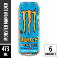 Energético Monster Mango Loco Lata 473ml Pack 6 Unidades