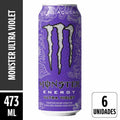 Energético Monster Ultra Violet Lata 473ml Pack 6 Unidades