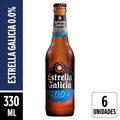 Estrella Galicia 0,0% Long Neck 330ml Pack 6 Unidades