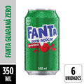 Fanta Guarana Zero Lata 350ml Pack 6 Unidades