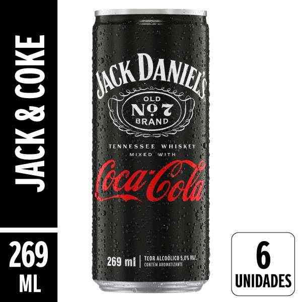 Jack & Coke Lata 269ml Pack 6 Unidades