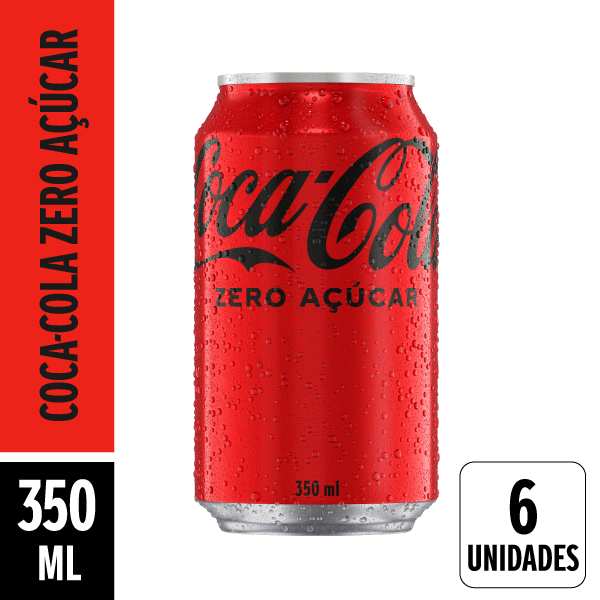 Coca-Cola Zero Lata 350ml Pack 6 Unidades