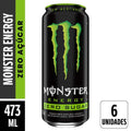 Energético Monster Zero Açúcar Lata 473ml Pack 6 Unidades