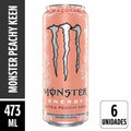 Energético Monster Peachy Keen Lata 473ml Pack 6 Unidades