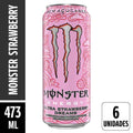 Energético Monster Ultra Strawberry Lata 473ml Pack 6 Unidades