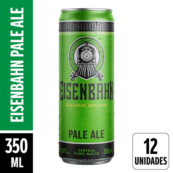 Cerveja Eisenbahn Pale Ale Lata 350ml Pack 12 Unidades