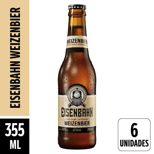 Cerveja Eisenbahn Weizenbier Long Neck 355ml Pack 6 Unidades