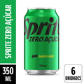 Sprite Limão Sem Açúcar Lata 350ml Pack 6 Unidades