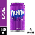 Fanta Uva Lata 350ml Pack 6 Unidades