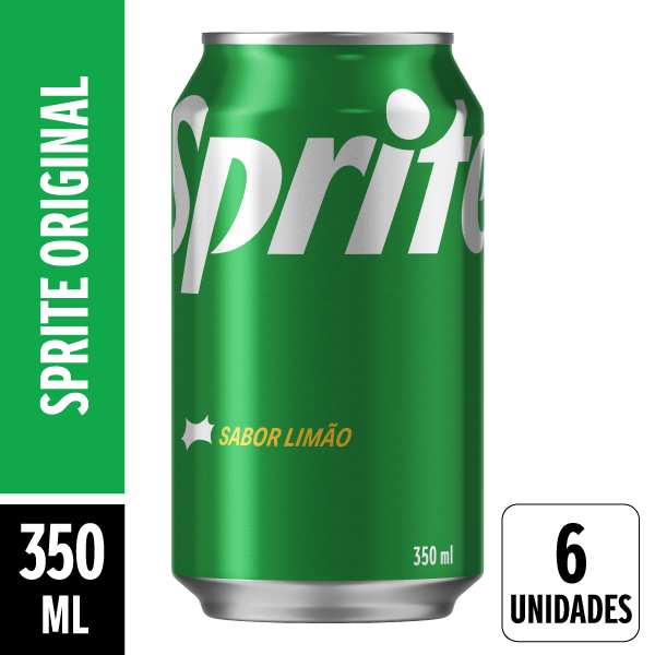 Sprite Original Limão Lata 350ml Pack 6 Unidades