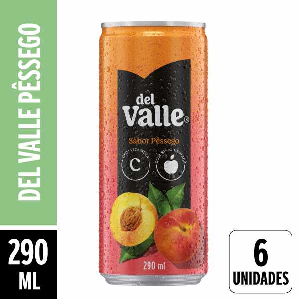 Suco Del Valle Pessego 290ml Pack 6 Unidades