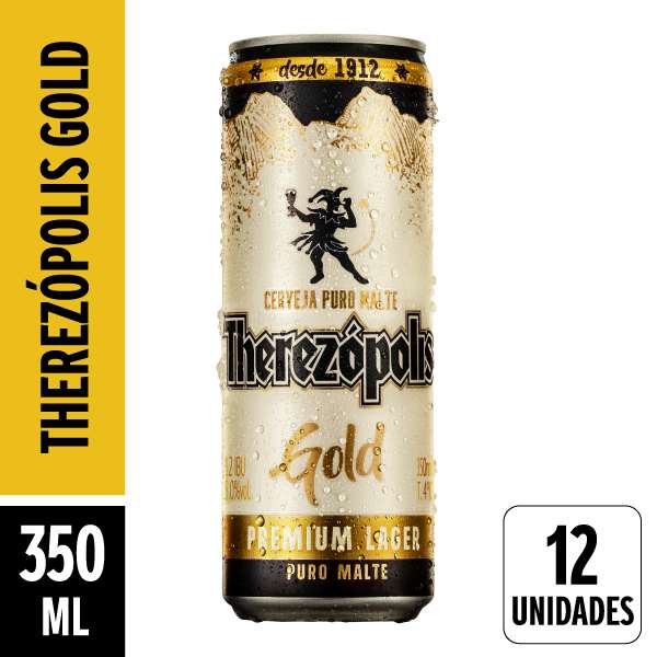 Therezopolis Gold Lata 350ml Pack 12 Unidades
